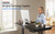 ErgoAV ERDS1-01G - 57" Wireless & Wired Charging Standing Desk - Galaxy (Glass)
