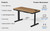 ErgoAV ERDS1-01W - 57" Wireless & Wired Charging Standing Desk - Walnut (Wood)