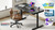 ErgoAV ERDS1-01W - 57" Wireless & Wired Charging Standing Desk - Walnut (Wood)