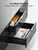 ErgoAV ERFFL4-01BB - Large Black Enclosed Cabinet with Block Feet