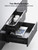 ErgoAV ERFFX4-01BB - Extra Large Black Enclosed Cabinet with Block Feet
