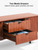 ErgoAV ERFFL5-01CB - Large Cherry Enclosed Cabinet with Metal Legs