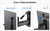 ErgoAV ERMMM7-01B - Motion Mount - 39" to 65" TV's (Single Stud) with IsoTILT