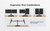 ErgoAV ERDAM4-01B - Motion Stand for Dual Monitors 13" to 32"