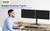 ErgoAV ERDAM4-01B - Motion Stand for Dual Monitors 13" to 32"