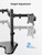 ErgoAV ERDAM4-01B - Motion Stand for Dual Monitors 13" to 32"
