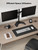 ErgoAV ERDAS1-01B - Motion Stand for Dual Monitors 13" to 27"