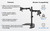 ErgoAV ERDAS1-01B - Motion Stand for Dual Monitors 13" to 27"