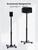 ErgoAV ERSSM3-01B - Sonos Speaker Stands - Adjustable height