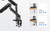 ErgoAV ERDGM3-01B - Gas Spring Mount for Dual Monitors 13" to 35"