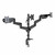 ErgoAV ERDGM4-01B - Gas Spring Mount for Triple Monitors 13" to 32"