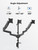 ErgoAV ERDGM4-01B - Gas Spring Mount for Triple Monitors 13" to 32"