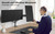 ErgoAV ERDGM4-01B - Gas Spring Mount for Triple Monitors 13" to 32"