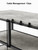 ErgoAV ERTFL5-01BC - Large TV Stand with Black Metal Frame and Concrete Shelves