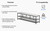 ErgoAV ERTFL5-01BC - Large TV Stand with Black Metal Frame and Concrete Shelves
