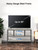 ErgoAV ERTFS5-01BC - Small TV Stand with Black Metal Frame and Concrete Shelves