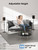 ErgoAV ERSSM2-01B - Bookshelf Speaker Stand - Adjustable height