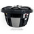 Wet Sounds REFURBISHED REVO 8-XSB-SS Black XS / Stainless Overlay Grill 8 Inch Marine LED Coaxial Speakers (pair) - Used, Acceptable