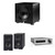 Elac DS-A101-G - Discovery Amplifier with Wi-Fi - Grey, Elac DB53-BK - Debut 3.0 5.25" Bookshelf Speakers - Black, Pair and Elac PS350-BK - Varro Premium 12" 350 Watt Powered Subwoofer with Auto-EQ