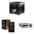Elac DBR62-BK - Debut Reference 6.5" Bookshelf Speakers - Black, Pair, Elac PS500-BK - Varro Premium 15" 500 Watt Powered Subwoofer with Auto-EQ and Elac DS-A101-G - Integrated amp and network music player with Wi-Fi, Bluetooth