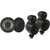 Kicker 47KSMT2504 KSMT250 Dual Pod Component System w/ 2.5" mids and 1" tweeters w/ 51KSC6504 6.5" Coaxial Bundle