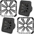 Kicker (2) 45L7R124 L7R 12-Inch (30cm) Subwoofer, Dual Voice Coil, 4-Ohm w/ Chrome LED Grill Bundle