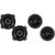 Kicker DSC650 6.5-Inch (160-165mm) Coaxial Speakers w/ 43DSC404 4" Coaxial Bundle