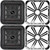 Kicker (2) 46L7T122 L7T L7-Thin 12-Inch (30cm) Subwoofer, Dual Voice Coil, 2-Ohm, 600 Watt w/ Chrome LED Grill Bundle