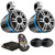 Hertz HTX 8 M-CL-TC.2 -8 in. Coax Tower Speaker - Total Black includes Clamp (Pair) with Rear LED Logo and LED Controller