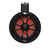 Wet Sounds REFURBISHED RECON 6 Black Roll Cage Speakers for UTVs with Black XS Grille & RGB LEDs (Pair)