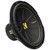 Kicker 50CWCD154 CompC 15" Subwoofer, Dual 4-Ohm with CXA8001 Amp Bundle ( Includes Bass Knob )