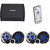 Kicker Premium Marine (2 Pair ) 6.5" Component Speaker and Amplifier bundle Includes LED Remote ( 51MSS654 & 48KXMA4002 )