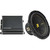 Kicker 50CWCD104 CompC 10" Subwoofer, Dual 4-Ohm with CXA4001 Amp Bundle