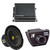 Kicker 50CWCD84 CompC 8" Subwoofer, Dual 4-Ohm with CXA4001 Amp Bundle ( Includes Bass Knob )