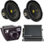 Kicker (2) 50CWCS84 CompC 8" Subwoofer, Single 4-Ohm with CXA4001 Amp Bundle ( Includes Bass Knob )