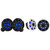Kicker 51MSS84 - MSS 8-Inch Premium Marine 4-Ohm LED Component System, Pair w/ 51MSC8 8 Inch Coaxial