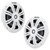 Kicker Marine KPX300.4 Powersports Amp &  (2) 6.5" Marine White Speakers