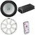 Kicker Marine KPX500.1 Powersports Amp & 12" Free Air 4 Ohm ( White Grill ) Subwoofer Audio Upgrade, Includes LED Remote