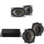 Kicker 47KEY2004 4-Channel DSP Smart Amp w/ 51KSC 4" & 4x6" Audio Upgrade Bundle