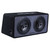 Memphis Audio PRXE12D1 Dual 12” Power Reference Series Loaded Enclosure 1-Ohm with SRX600.1V Mono 600 Watt Amplifier