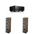Focal Vestia No4 Floorstanding Speaker Pair, Dark Wood + AV Receiver Bundle