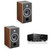 Focal Vestia No1 2-Way Bookshelf Speakers (Dark Wood), Pair, with AV Receiver Bundle - Includes RX-A2ABL 7.2-Channel Amplifier