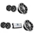 Wet Sounds - Two pairs RECON 6-S 6.5" 60-W RMS Coaxial Speakers With Silver XS Grille And Cone & Two RECON 10 FA-S 10" Free Air Subwoofers