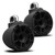 Wet Sounds REV 10 SE B-FC SA V2 - Matte Black REV10 Special Edition - Revolution Series 10" Tower Speakers, Pair with Aluminum Fixed Clamps