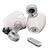 Kicker White Mini Wake Tower Marine Enclosures loaded with Kicker 4" KM speakers. (2 ohm)