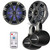 Kicker 6.5 Inch KM-Series Marine Speaker Bundle 41KM654LCW with Black Wake Tower Enclosures and LED Remote