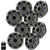 Kicker 6.5" Charcoal Marine Speakers (QTY 8) 4 pairs of OEM replacement speakers