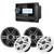 Clarion CMM-20 Marine Source Unit with LCD Display with (2) CMSP-651-SWG 6.5-inch Premium Marine Coaxial Speakers, Sport Grilles