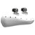 Wet Sounds REV 410 W-SC V2 - White REV410 - Revolution Series White Dual 10” Tower Speakers, Pair with Stainless Steel Swivel Clamps