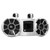 Wet Sounds REV 410 W-FC SA V2 - White REV410 - Revolution Series White Dual 10” Tower Speakers, Pair with Silver Aluminum Fixed Clamps